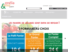 Tablet Screenshot of onelia-et-vous.com
